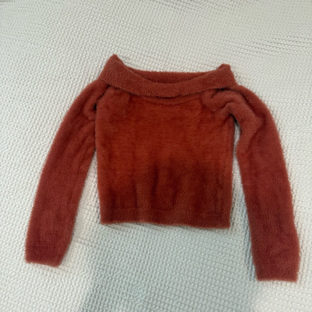 Vintage Cozy Rust Sweater